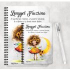 Személyre szabható - Bájos Napraforgós tündérlány mintás A6-os füzet