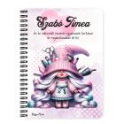 Személyre szabható -  Cuki Fodrász manólány mintás A6-os füzet