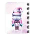 Személyre szabható - Tündéri két oldalas Fodrász manólány mintás A6-os füzet