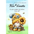 Személyre szabható - Cuki napraforgós manó mintás A6-os füzet