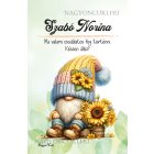 Személyre szabható -  Kedves kis napraforgós manó mintás A6-os füzet