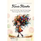 Személyre szabható - Könyves őszi Könyvmoly lány mintás A6-os füzet