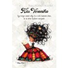 Személyre szabható - Szépséges könyv hercegnő mintás A6-os füzet