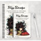 Személyre szabható - Álmodó könyv hercegnő mintás A6-os füzet