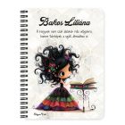 Személyre szabható - Bájos könyv hercegnő mintás füzet