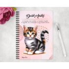 Személyre szabható - Tündéri cirmos cicus mintás füzet