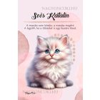 Személyre szabható - Fehér hosszúszőrű cuki cicus mintás A6-os füzet