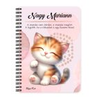 Személyre szabható - Kawaii cuki cica mintás füzet