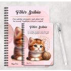 Személyre szabható - Pici cica gombolyaggal mintás füzet