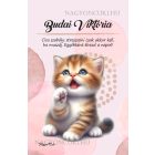 Személyre szabható - Pacsis vörös cicus mintás A6-os füzet