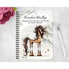 Személyre szabható - Különleges furi lovas mintás füzet