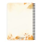 Személyre szabható - Tündéri őszi manó lány mintás A6-os füzet