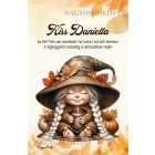 Személyre szabható - Kávézós őszi manó lány mintás A6-os füzet