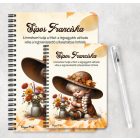 Személyre szabható - Legcukibb őszi manó lány mintás füzet