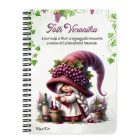 Személyre szabható - A legjobb borász manólány mintás A6-os füzet