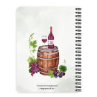 Személyre szabható - A legjobb borász manólány pohárral mintás A6-os füzet