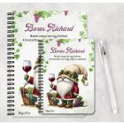 Személyre szabható - A legjobb borász manó koccintsunk mintás A6-os füzet