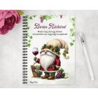 Személyre szabható - A legjobb borász manó koccintsunk mintás A6-os füzet