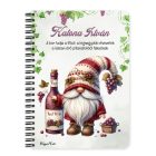 Személyre szabható - A legjobb borász manó és a vörös bor mintás A6-os füzet