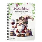 Személyre szabható - Cuki szüreti borász manó mintás A6-os füzet