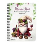 Személyre szabható - A legjobb borász manó mintás A6-os füzet