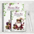 Személyre szabható - A legjobb borász manó mintás A6-os füzet