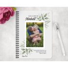 Saját fotós személyre szabható - Gyönyörű levelek mintás füzet