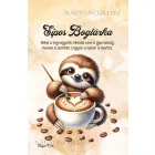 Személyre szabható - Kávés lajhár és a szíves cappucino mintás A6-os füzet
