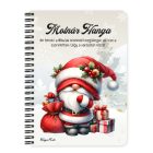 Személyre szabható - Cuki karácsonyi manó mintás A6-os füzet