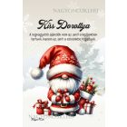 Személyre szabható -Karácsonyi manó sok-sok ajándékkal mintás A6-os füzet