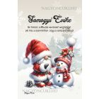 Személyre szabható - Karácsonyi manó és a hóember mintás A6-os füzet