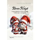 Személyre szabható - Éneklő karácsonyi manók mintás A6-os füzet