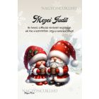 Személyre szabható - Forró csokis karácsonyi manók mintás A6-os füzet