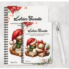 Személyre szabható - Karácsonyi Teddy maci - együtt (sál) mintás A6-os füzet