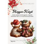 Személyre szabható - Karácsonyi Teddy maci - együtt (kockás masni) mintás A6-os füzet