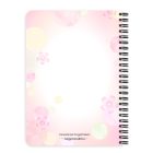 Személyre szabható - Bájos virág tündér pillangóval mintás A6-os füzet