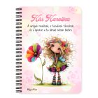 Személyre szabható - Nagyon édes virág tündér mintás A6-os füzet