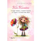 Személyre szabható - Nagyon édes virág tündér mintás A6-os füzet