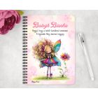 Személyre szabható - Cuki virág tündér mintás füzet
