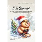 Személyre szabható - Vidám szánkós capybara mintás A6-os füzet