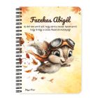 Személyre szabható - Cuki őszi repülő mókus mintás A6-os füzet