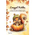 Személyre szabható - Cuki őszi kis mókus a tökben mintás A6-os füzet