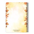 Személyre szabható - Cuki őszi bagoly lány mintás A6-os füzet