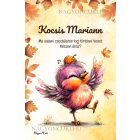 Személyre szabható - Cuki őszi táncoló kismadár mintás A6-os füzet