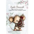 Személyre szabható - Cuki téli kisegér mintás A6-os füzet