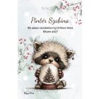 Személyre szabható - Cuki téli mosómaci hógömbbel mintás A6-os füzet