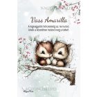 Személyre szabható - Cuki téli mókuskák mintás A6-os füzet