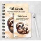 Személyre szabható - Cuki lajhár Apa és kicsi lajhárja mintás füzet