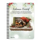 Személyre szabható - Cuki karácsonyi mosómaci és a süti mintás A6-os füzet