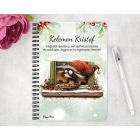 Személyre szabható - Cuki karácsonyi mosómaci és a süti mintás A6-os füzet